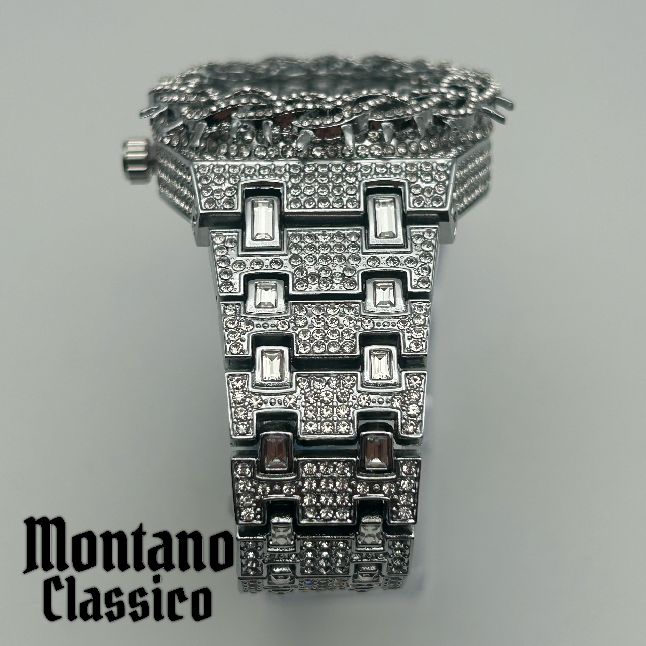 Montano Classico Iced Out CZ Thorn Watch - La Notte Series