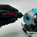 Flawless Moissanite VVS Iced Out Women’s Custom Watch - SANDA Sky Blue