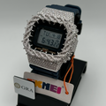 Flawless Moissanite VVS Iced Out Custom Watch - SKMEI Navy Blue