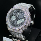 Flawless Moissanite VVS Iced Out Custom Watch - SANDA Black/White